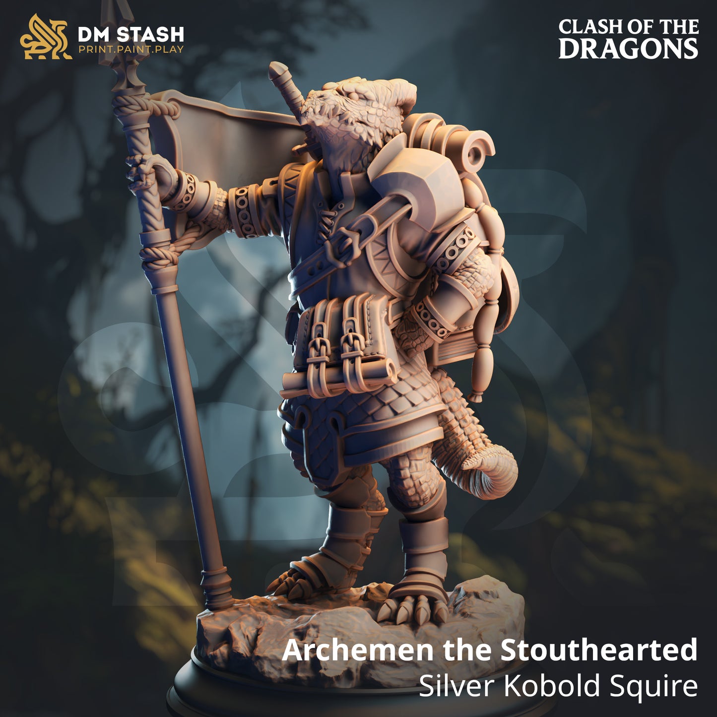 Archemen the Stouthearted - Silver Kobold Squire