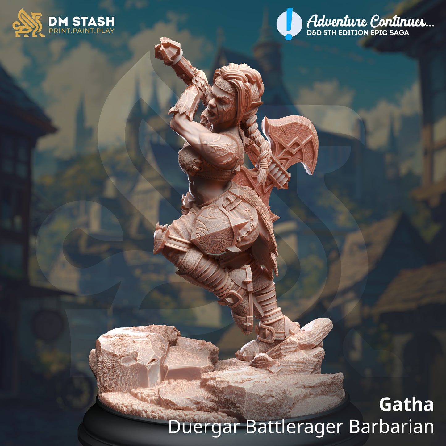 Gatha, Duergar Battlerager Barbarian