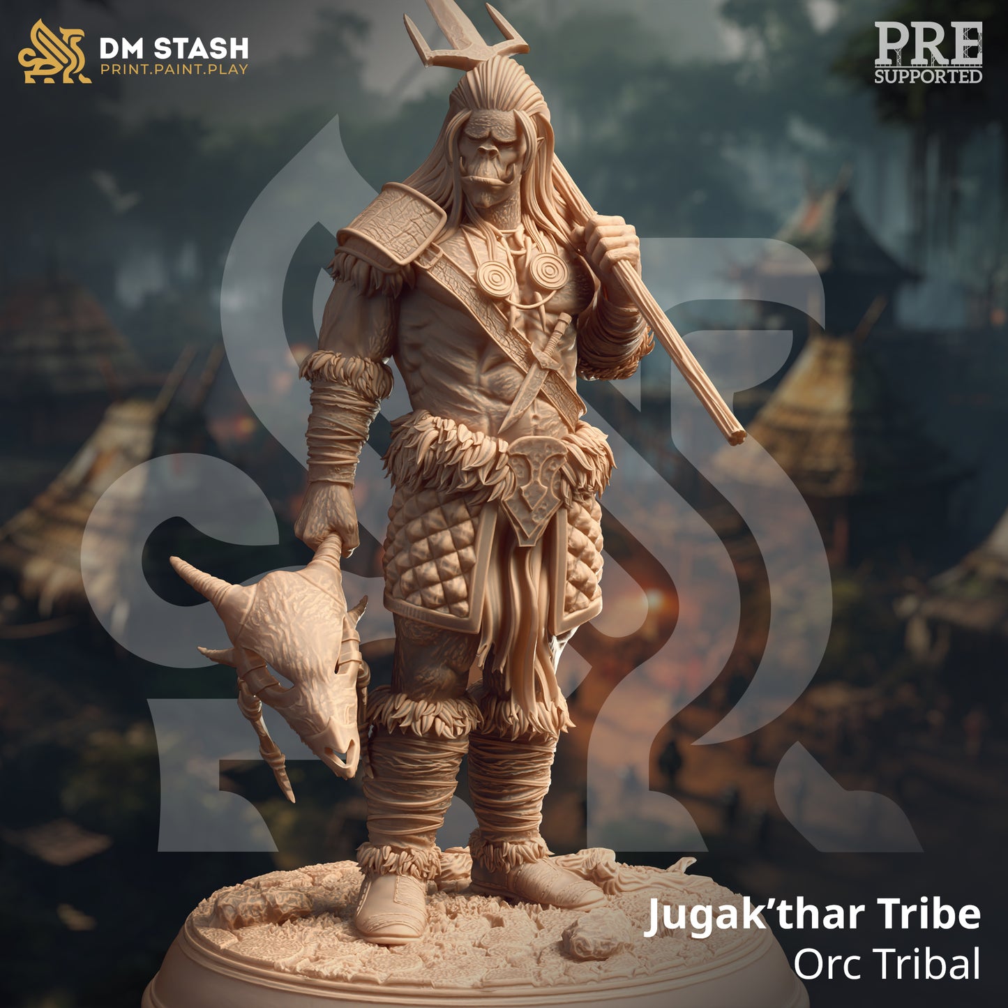 Jugak'thar Tribe - Orc Tribal with Spear