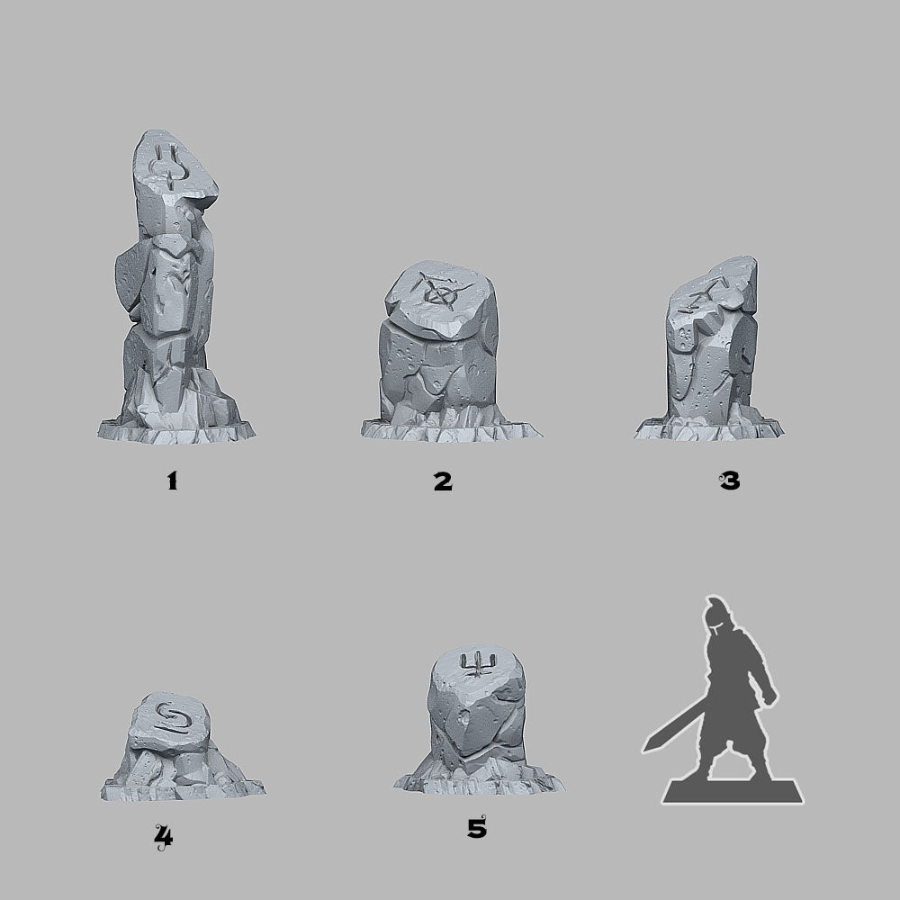 Sci-Fi Glyph Stones