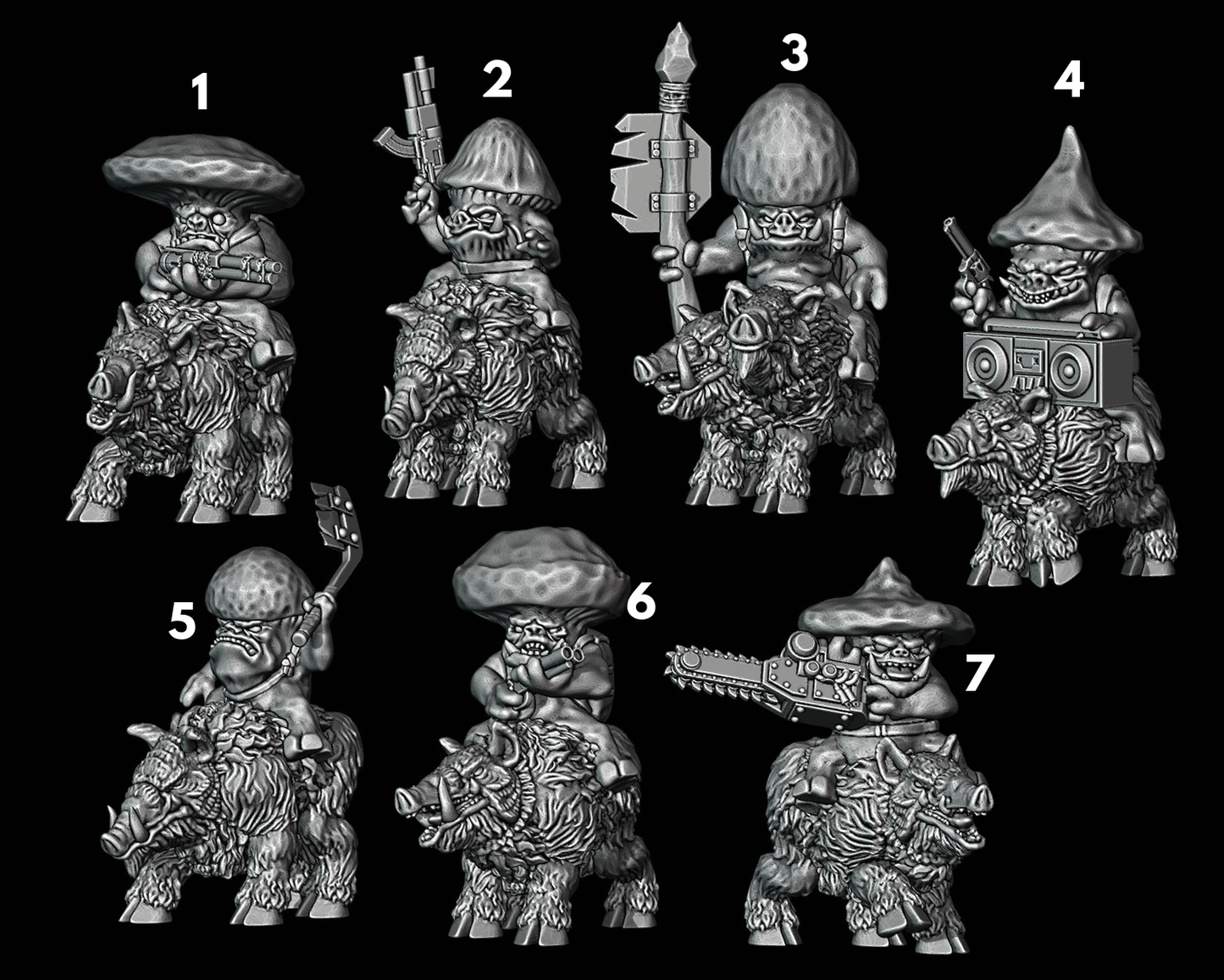 Shroomanoid Hawgriders