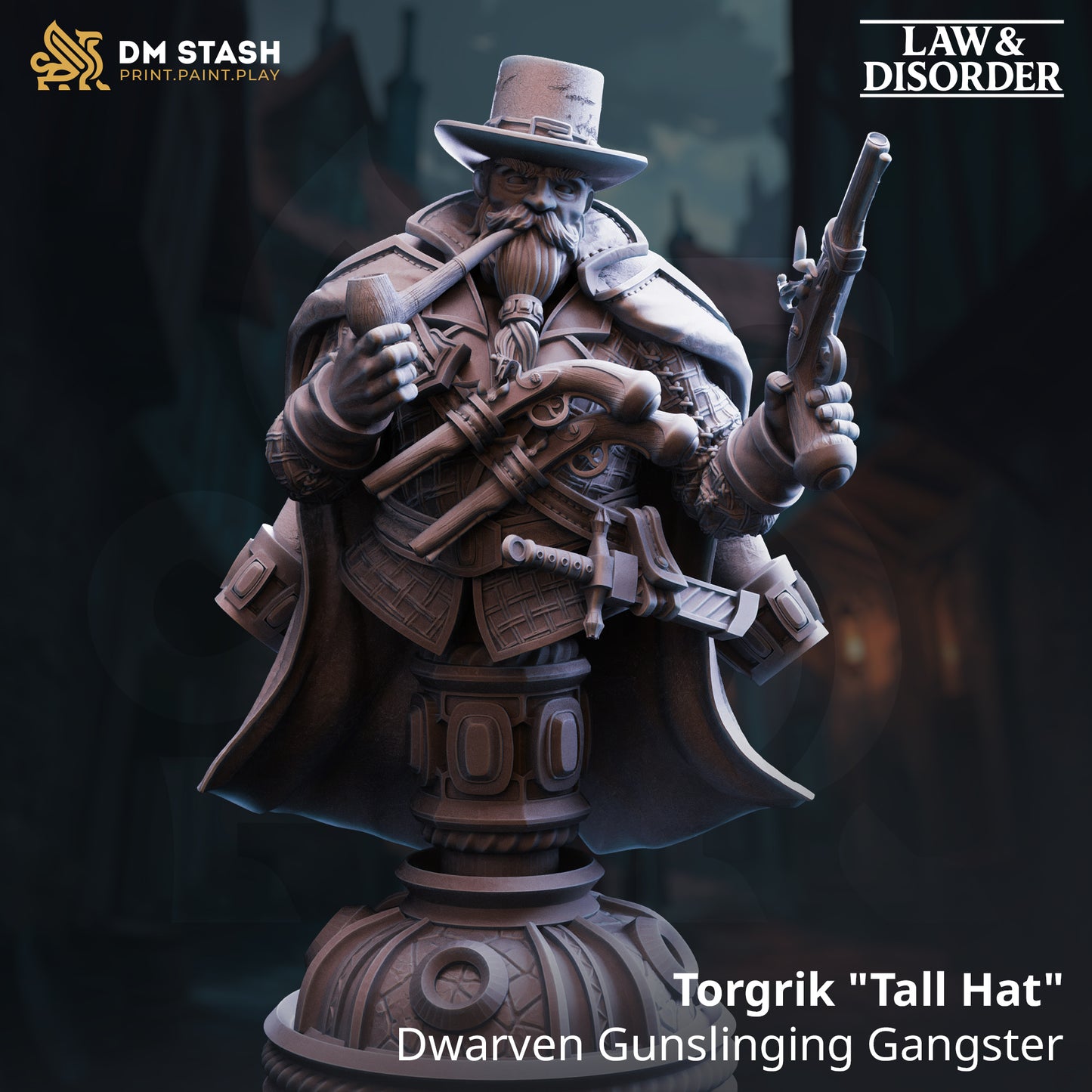 Torgrik Tall Hat - Dwarven Gunslinging Gangster Bust
