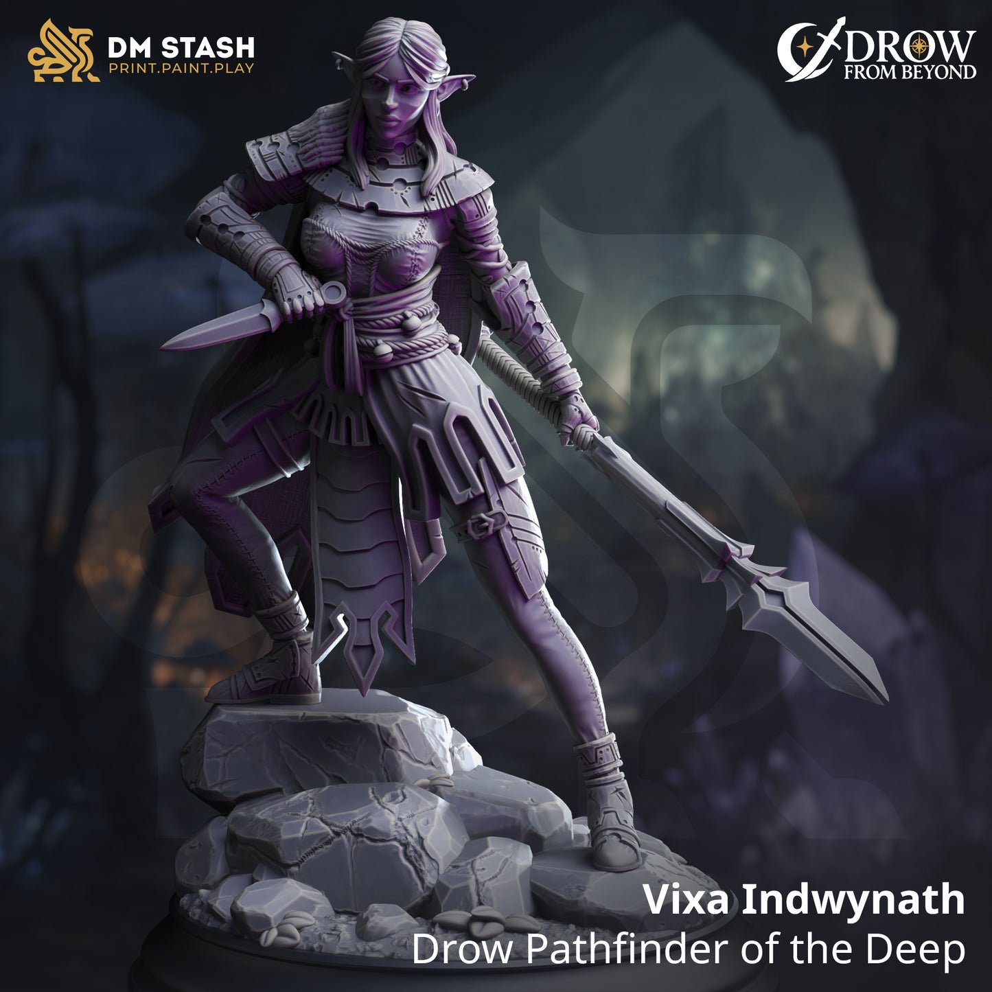 Vixa Indwynath, Drow Pathfinder of the Deep