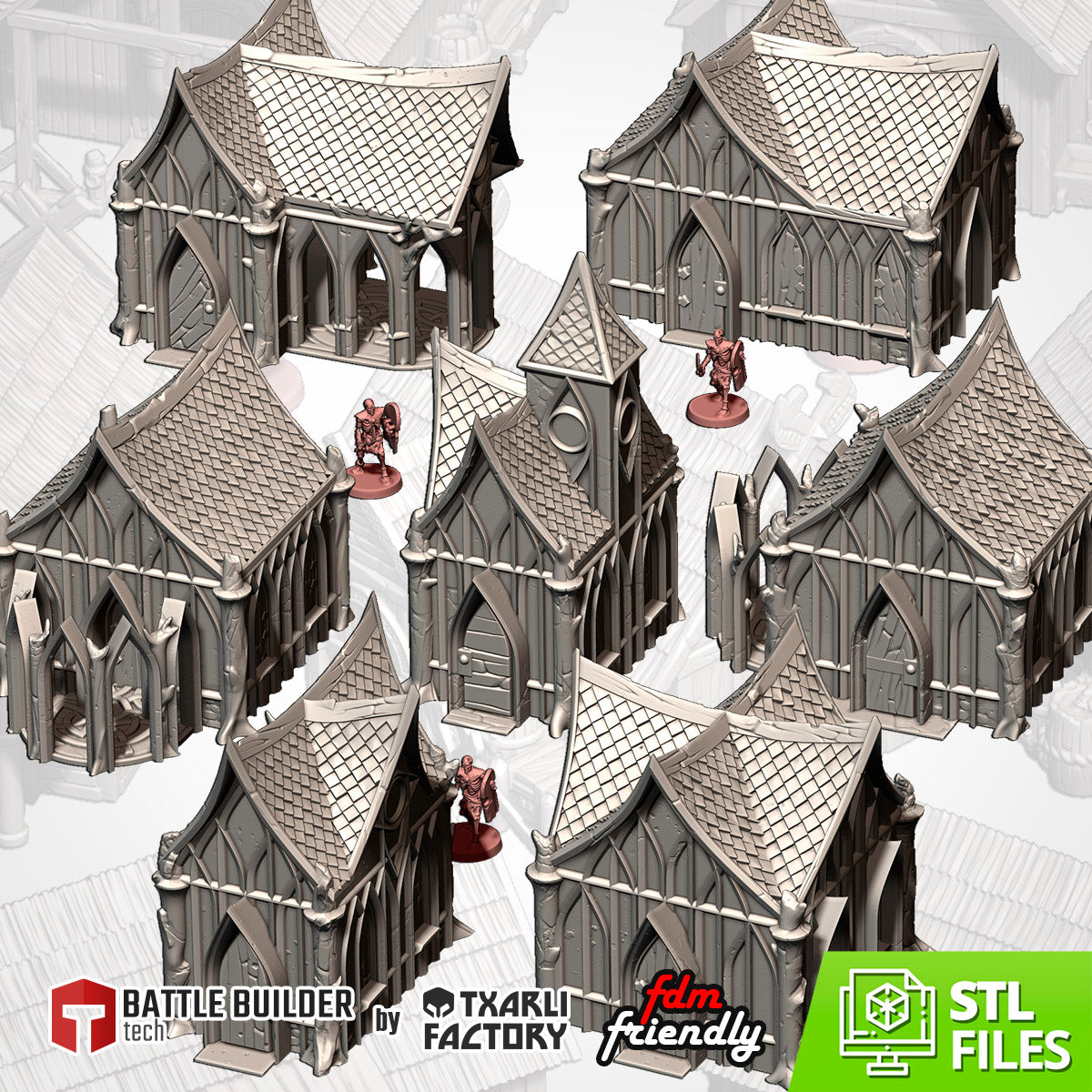 Wood Elf Houses Tabletop Terrain