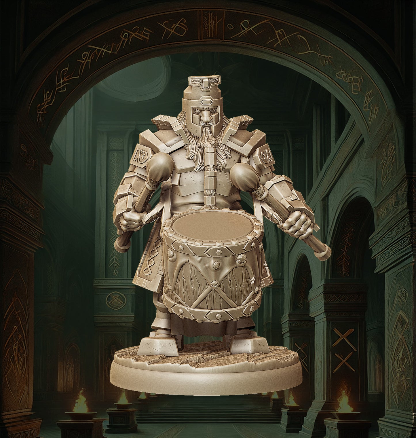 Dwarf Defender Drummer