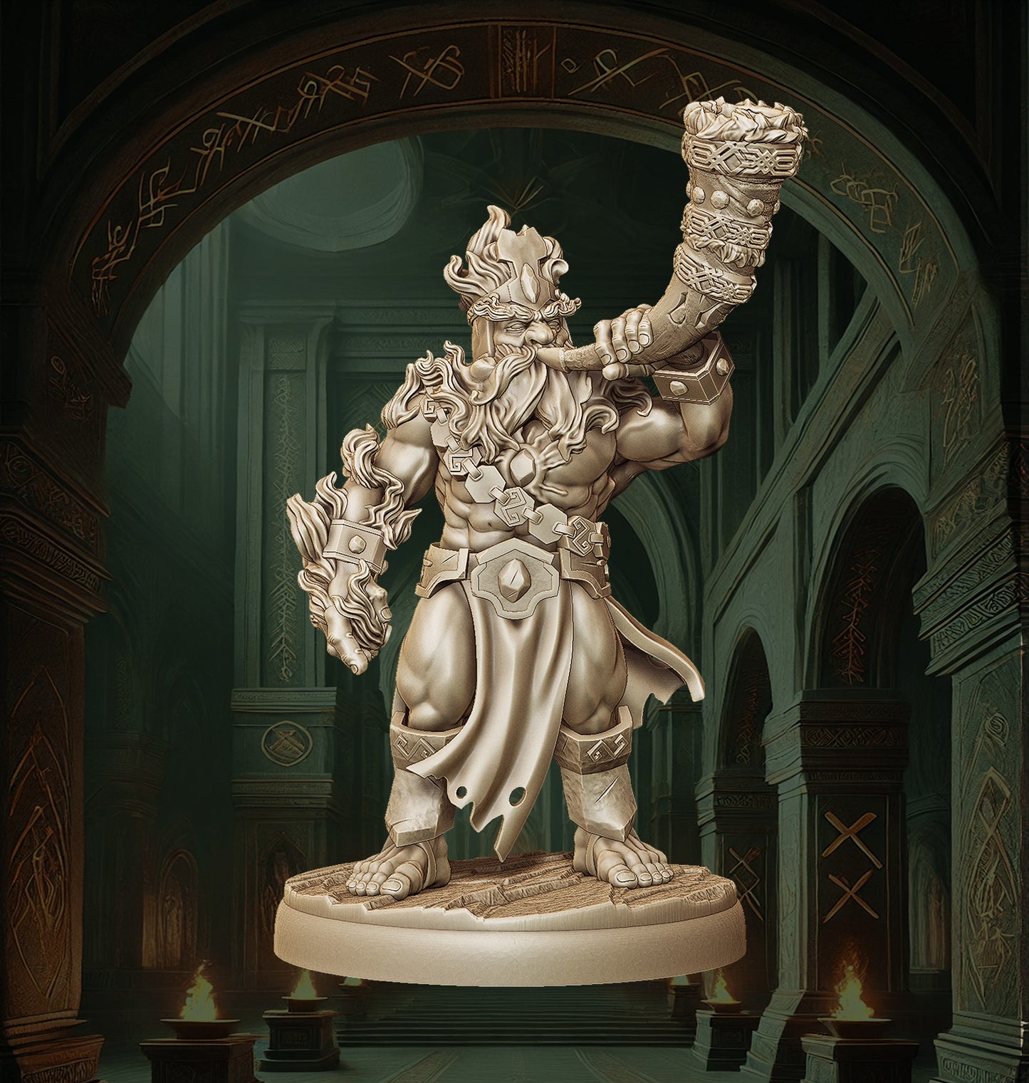 Dwarf Shaman Hornblower