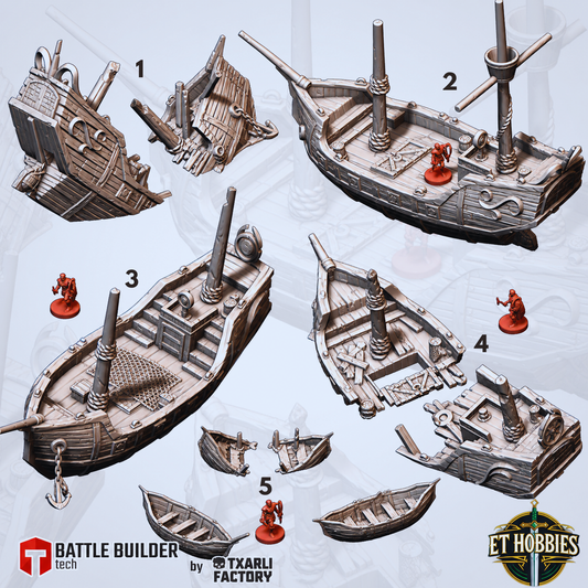 Crashed Ship Tabletop Terrain