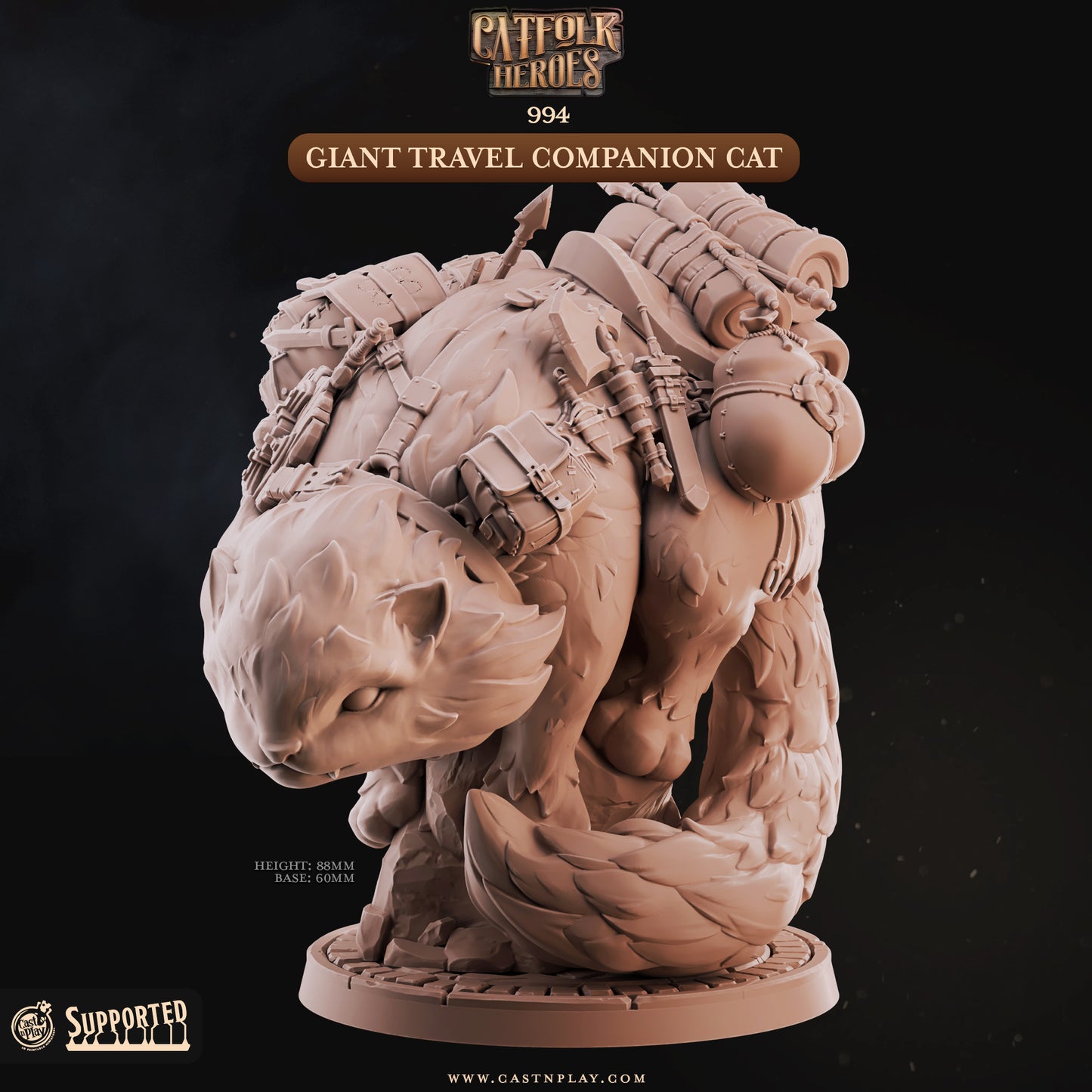 Giant Travel Companion Cat