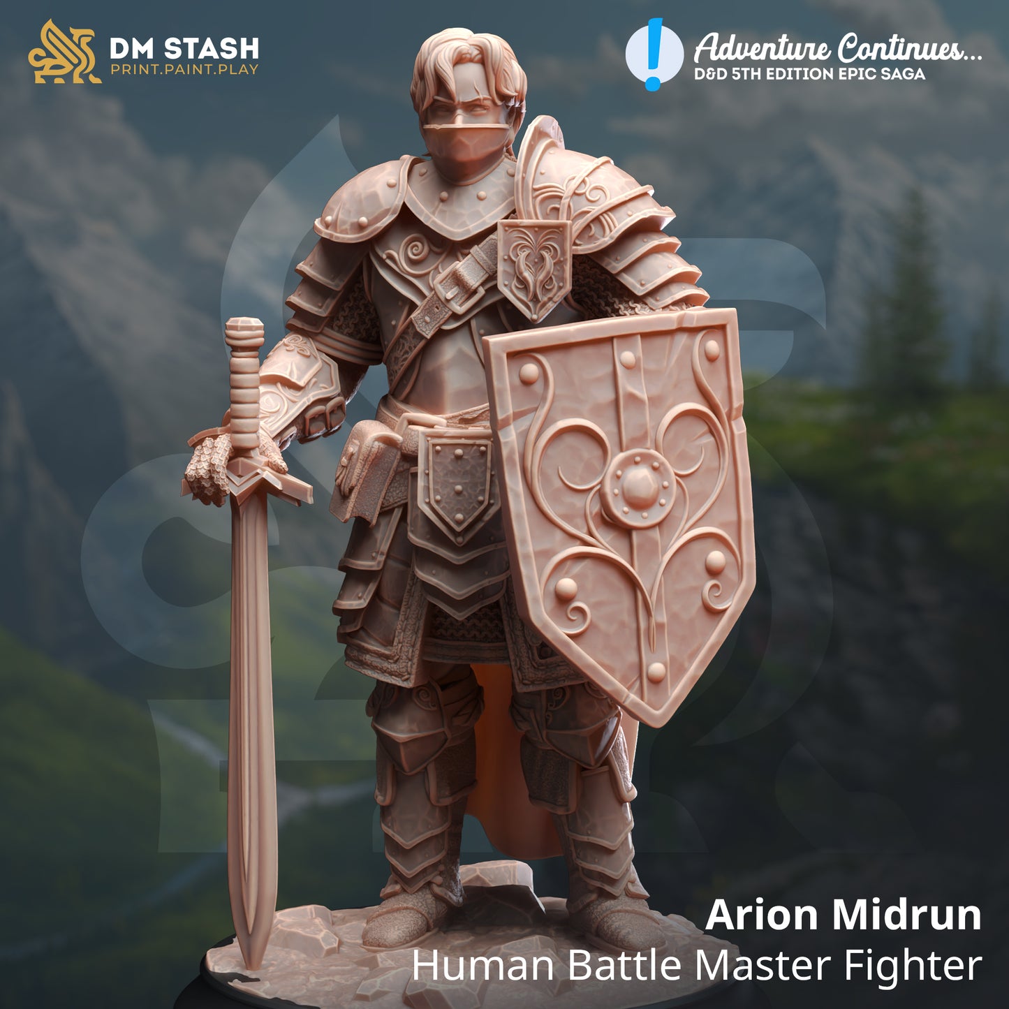 Arion Midrun, Human Battle Master Fighter