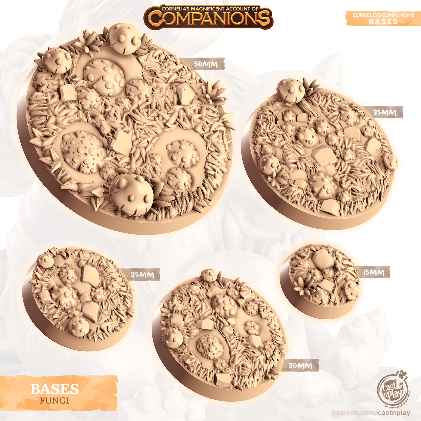 Fungi Bases - Cornelia's Magnificent Account of Companions