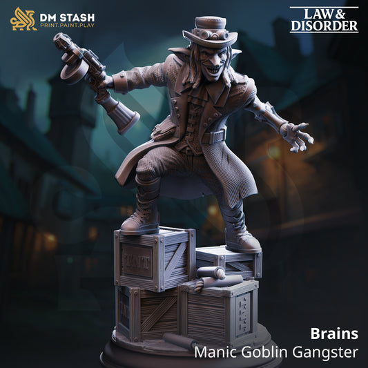 Brains - Manic Goblin Gangster 75mm