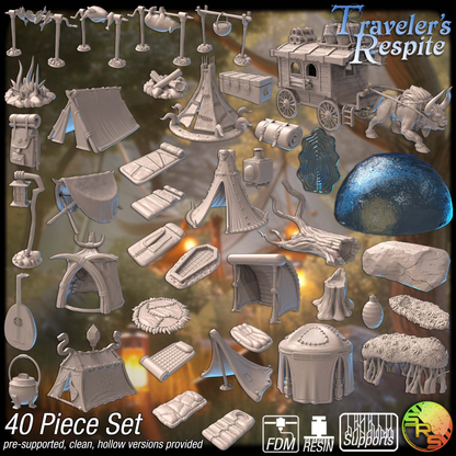 Camp - Tents, bedrolls and equipment