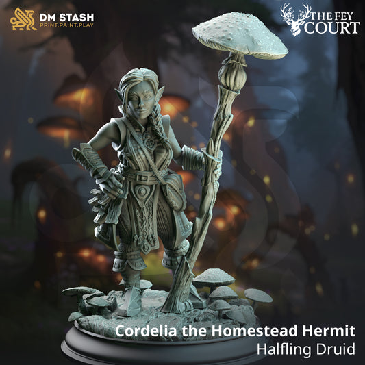 BUST Cordelia the Homestead Hermit -  Halfling Druid