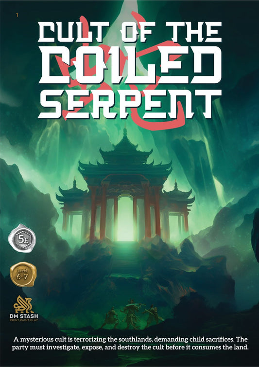 An Eastern Journey Collection with Cult of the Coiled Serpent 5E One Shot