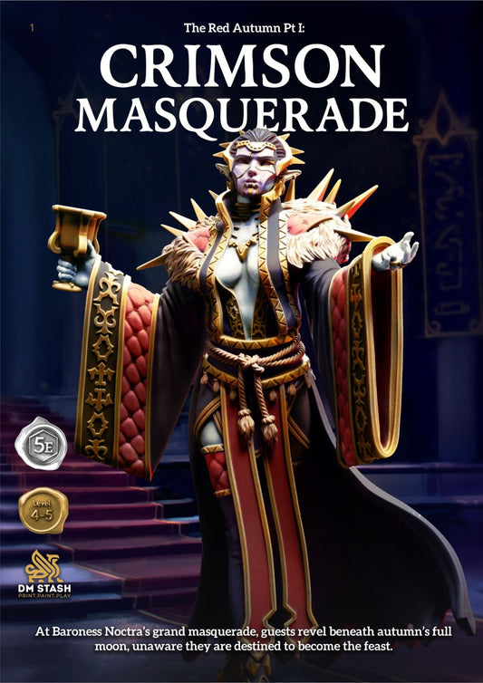 Crimson Masquerade Collection with The Red Autumn Pt. I 5E Campaign