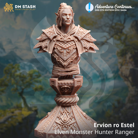 BUST Ervion ro Estel - Elven Monster Hunter Ranger