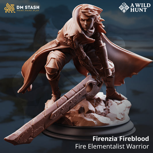 Firenzia Fireblood - Fire Elementalist Warrior
