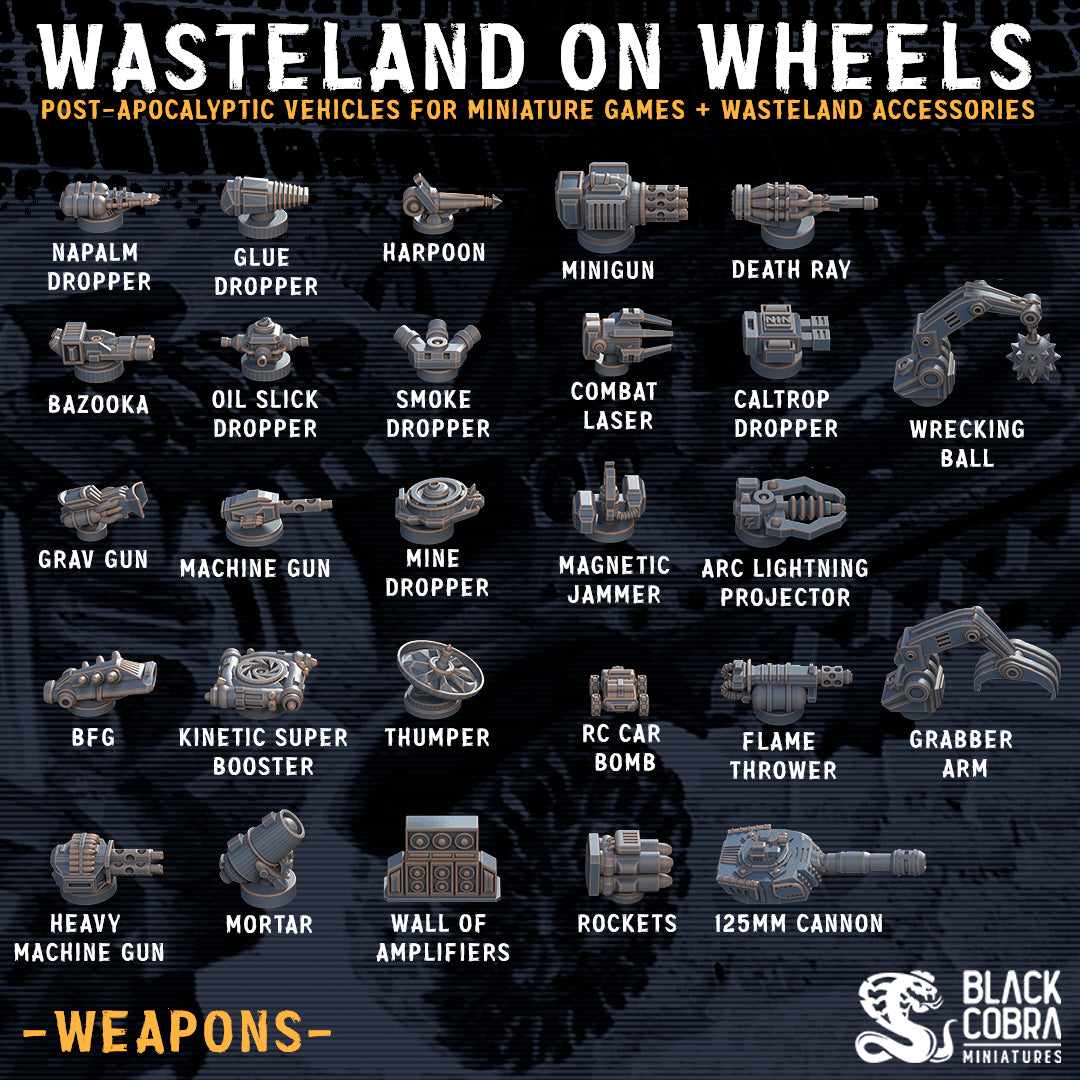Gaslands Car Weapons Pack