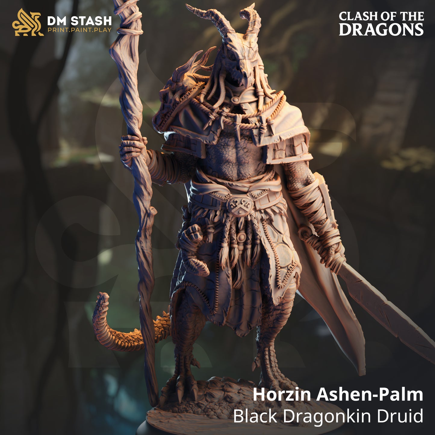 Horzin Ashen-Palm - Black Dragonkin Druid