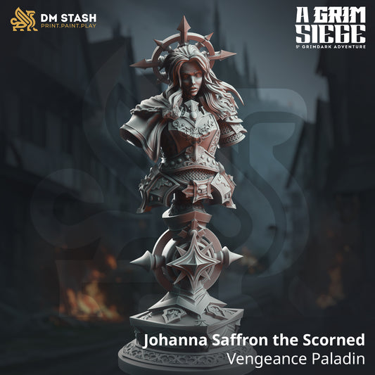 BUST Johanna Saffron the Scorned - Vengeance Paladin