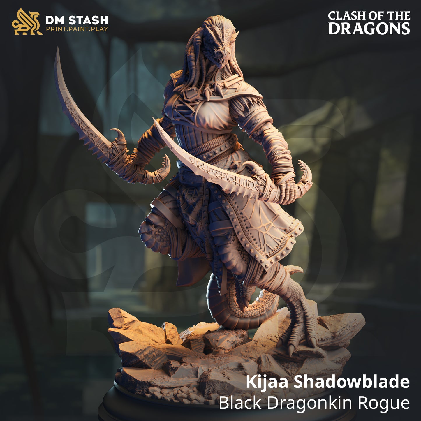 Kijaa Shadowblade - Black Dragonkin Rogue
