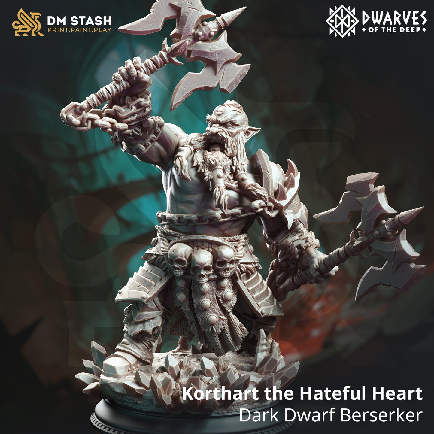 Korthart the Hateful Heart - Dark Dwarf Berserker