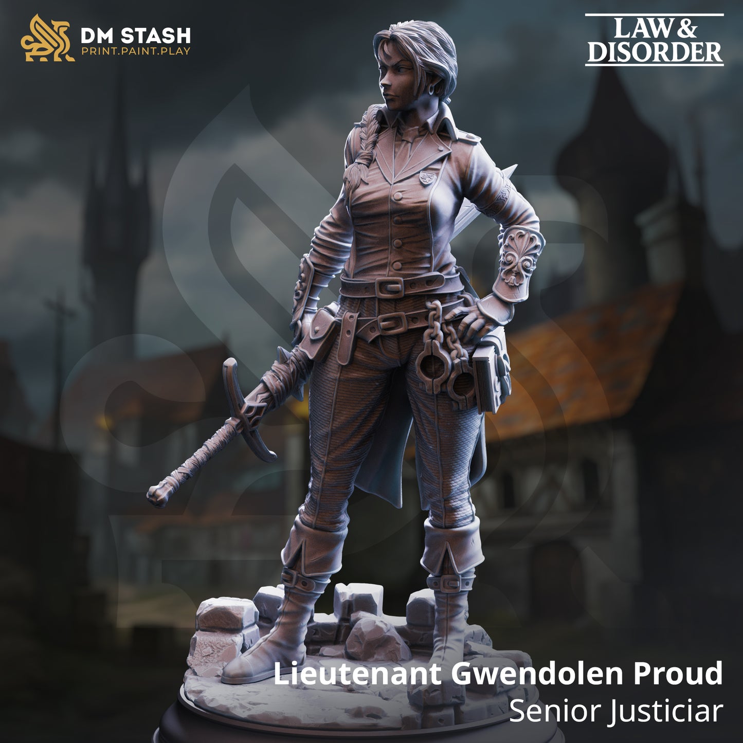 Lieutenant Gwendolen Proud - Senior Justicar 75mm