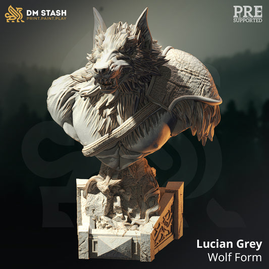 BUST Lucian Grey - Wolf Form