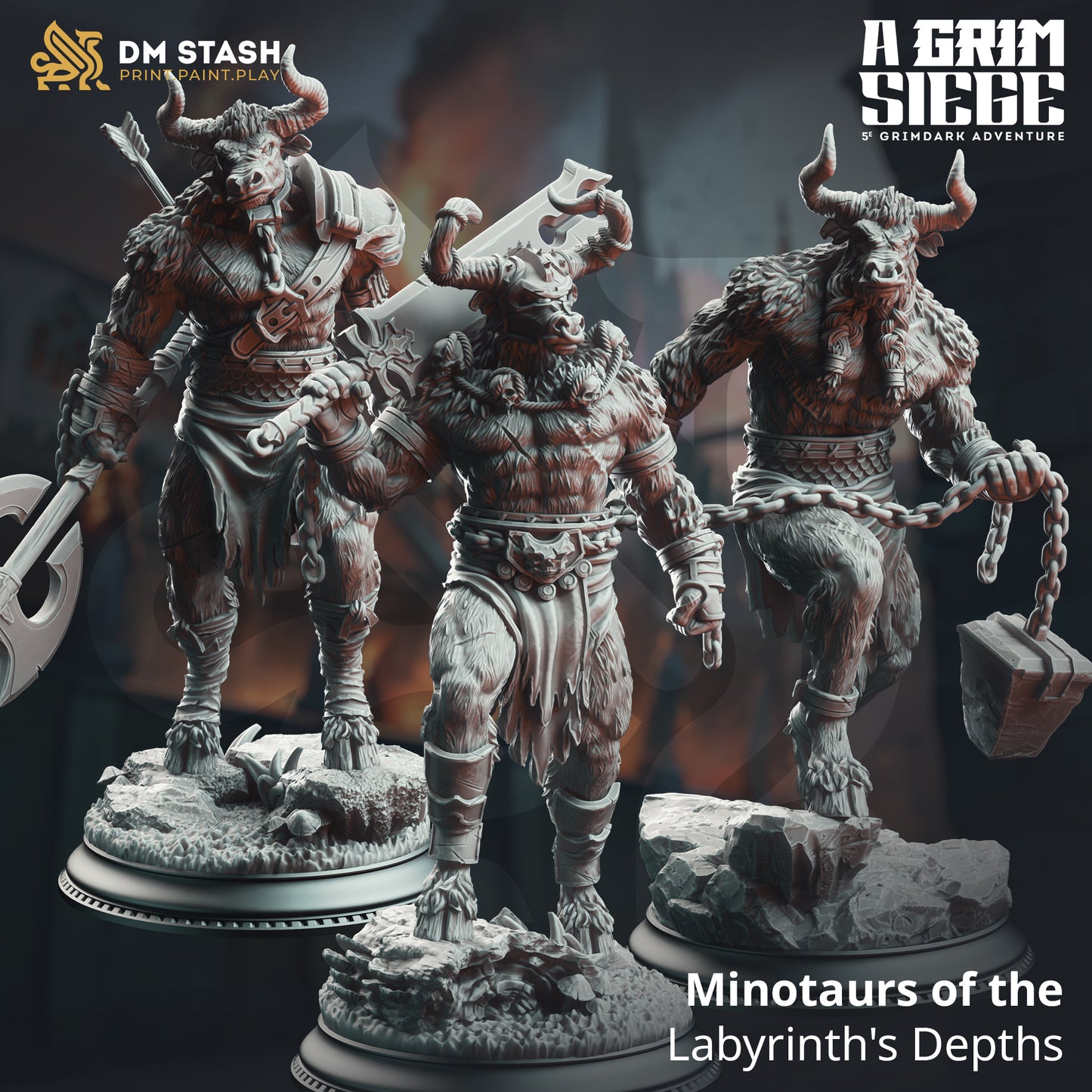 Minotaurs of the Labyrinth's Depths