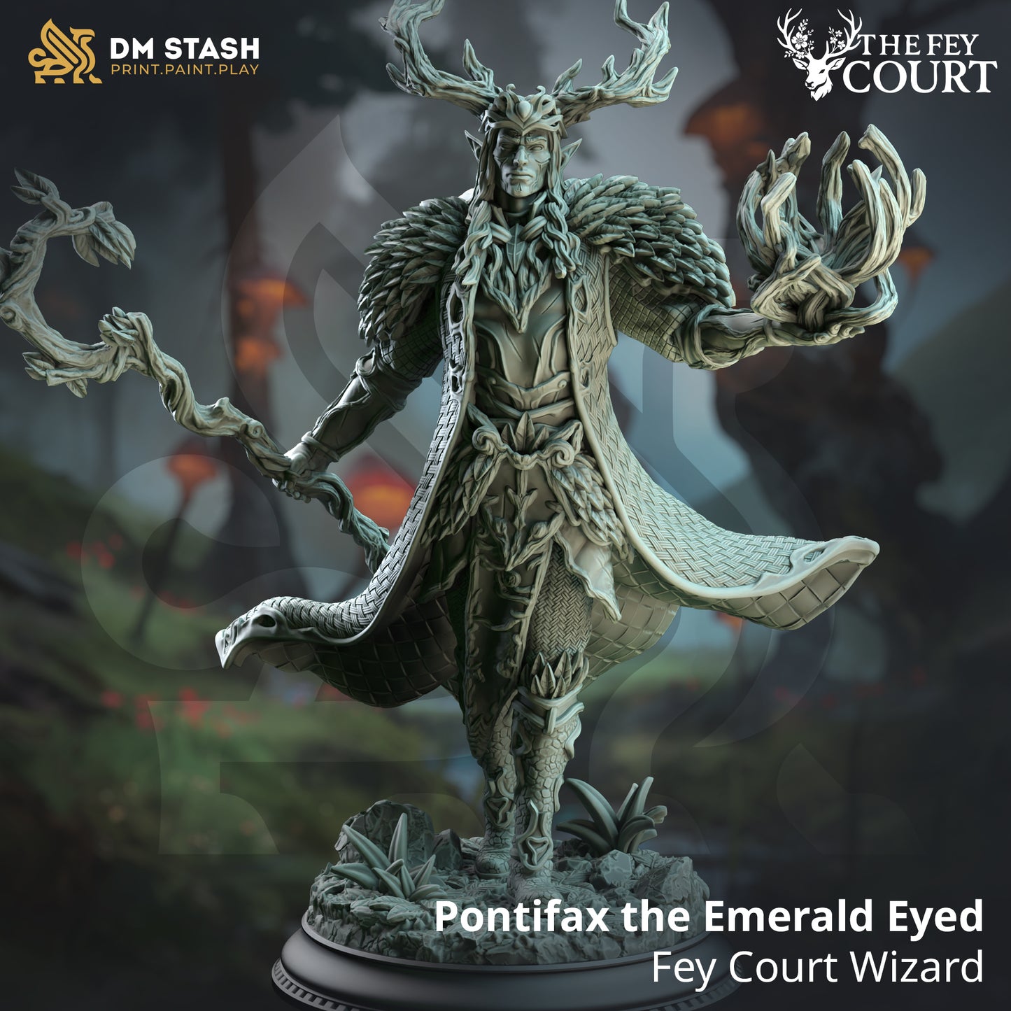 Pontifax the Emerald Eyed - Fey Court Wizard