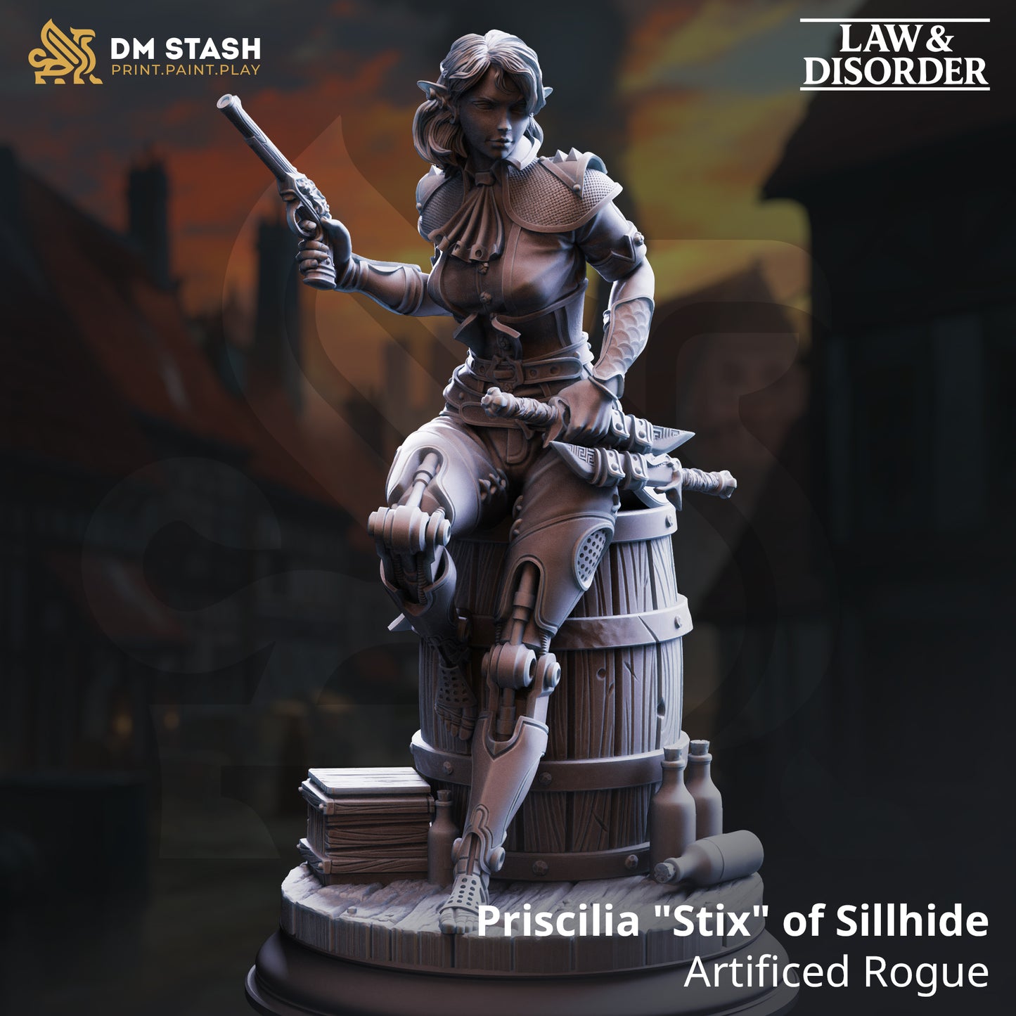 Priscilla "Stix" of Sillhide - Artificed Rogue 75mm