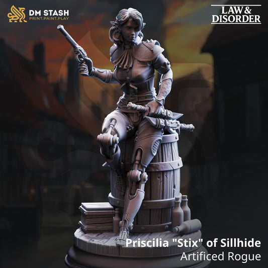 Priscilla "Stix" of Sillhide - Artificed Rogue 75mm