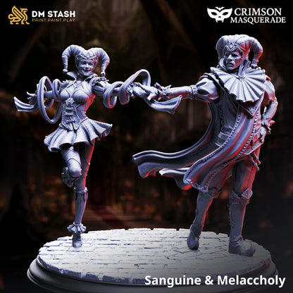 Sanguine & Melancholy - Vampire Jester Lovers