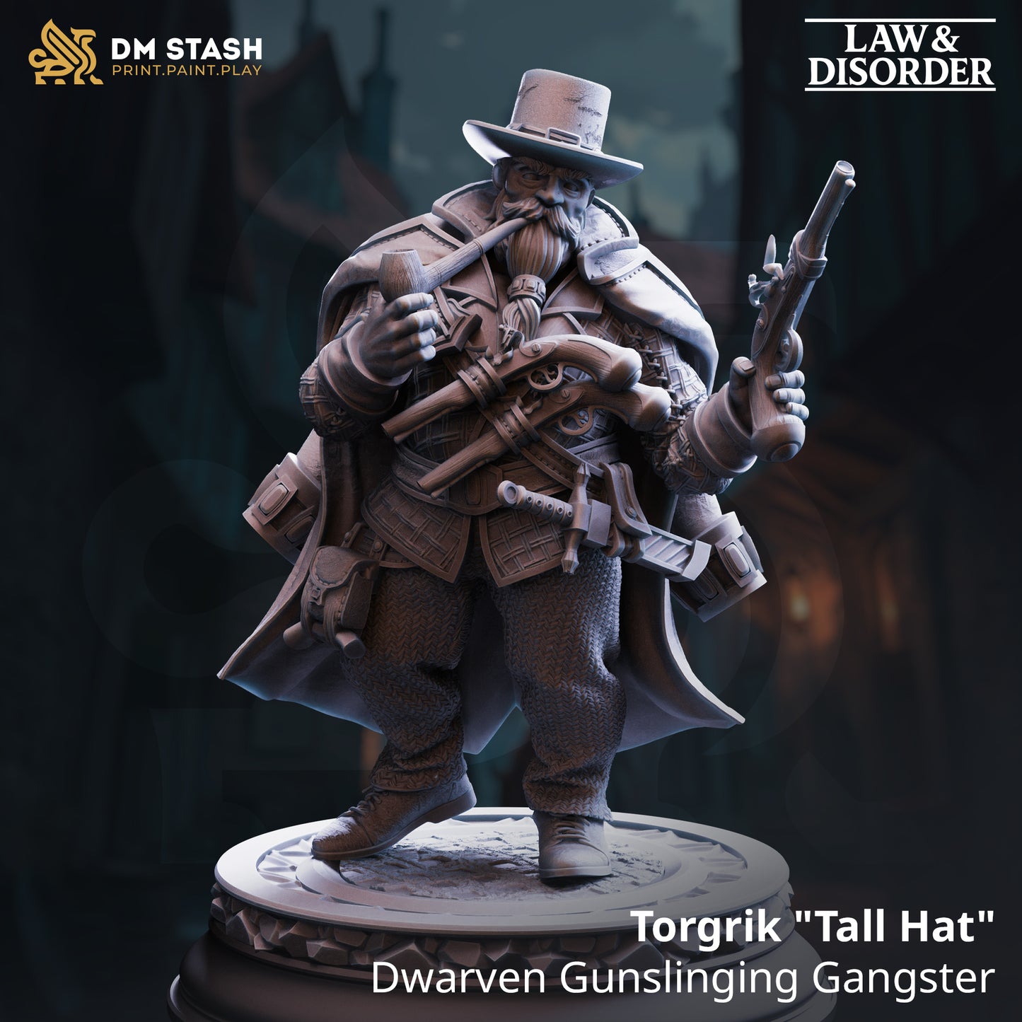 Torgrik "Tall Hat" - Dwarven Gunslinging Gangster