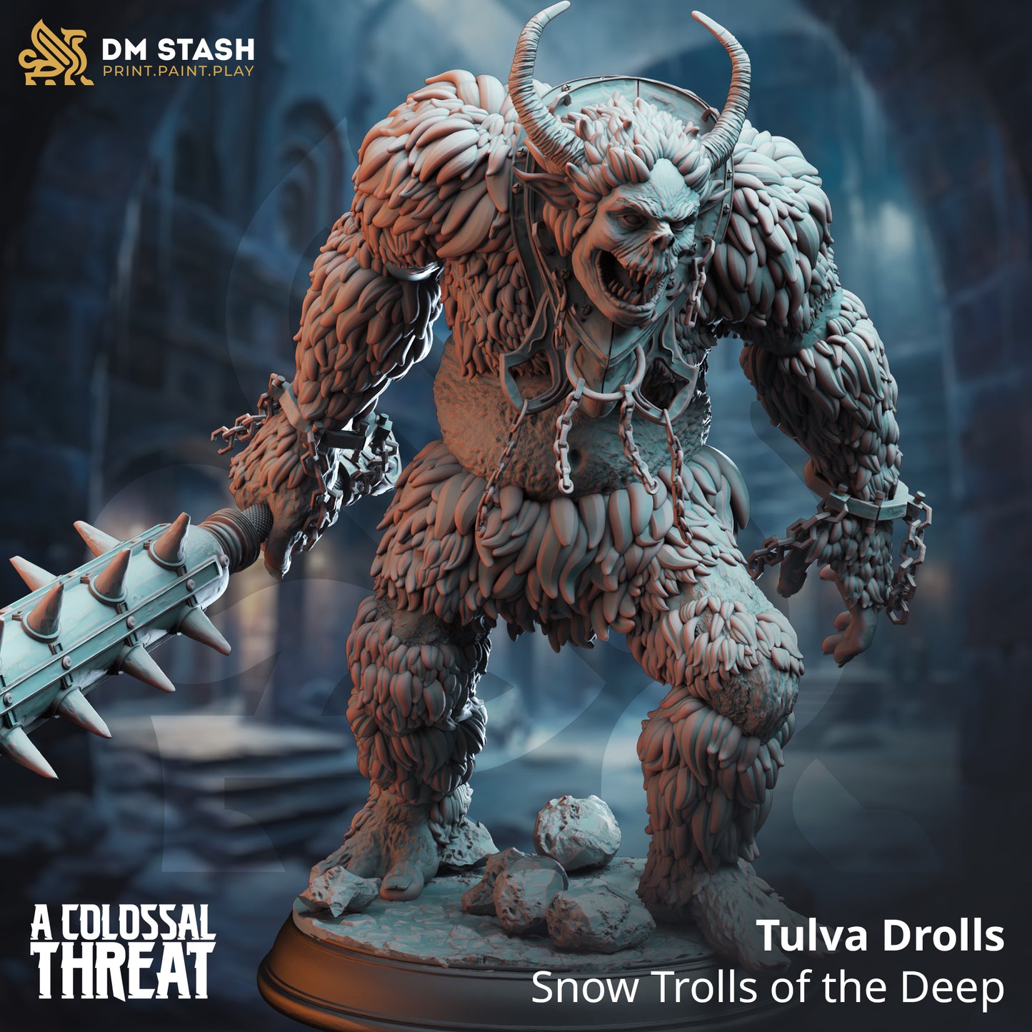 Tulva Drolls - Snow Trolls of the Deep w/ Spiked Mace