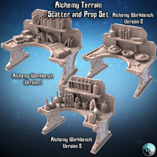 Alchemy Terrain and Prop Set - Workbenches