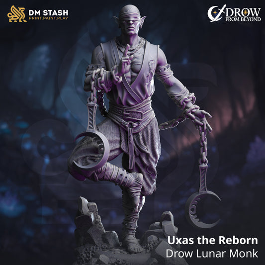 Uxas the Reborn, Drow Lunar Monk