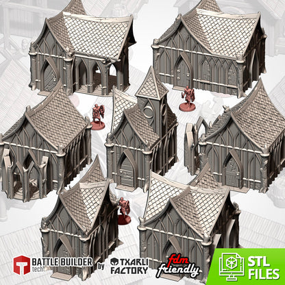 Wood Elf Houses Tabletop Terrain