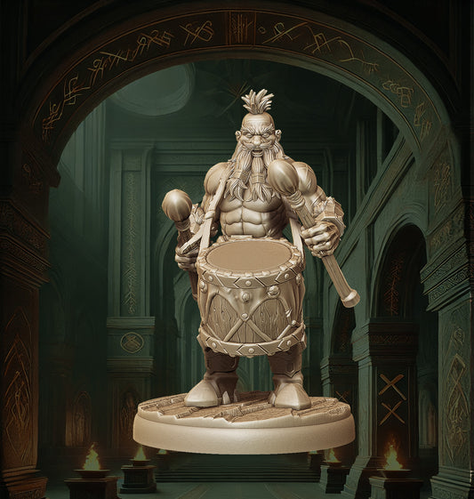 Dwarf Berserker Drummer