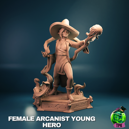 Female Arcanist Young Hero