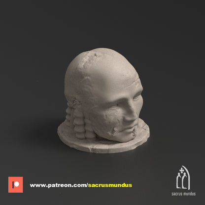 Oregia Alien Sanctum Head Statues