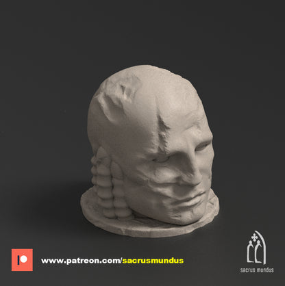 Oregia Alien Sanctum Head Statues